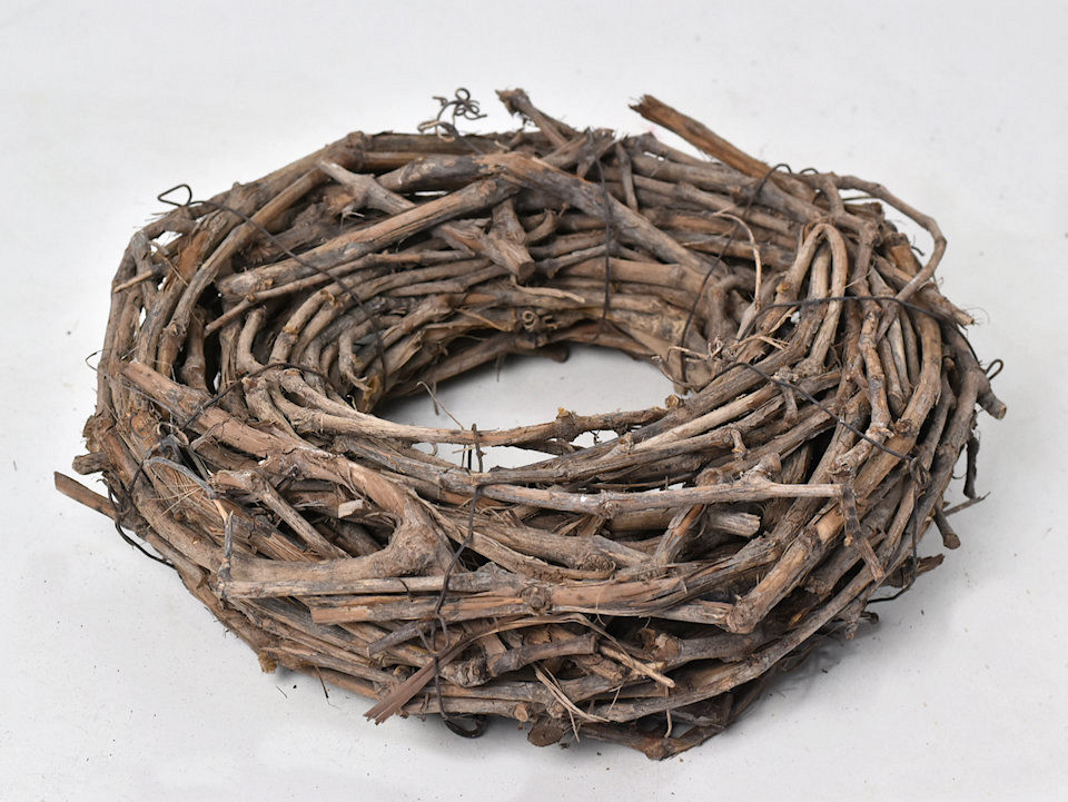 Couronne Bois Vigne 30cm