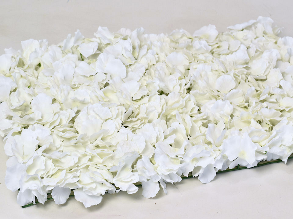 Panneau de fleurs 60x40cm Blanc