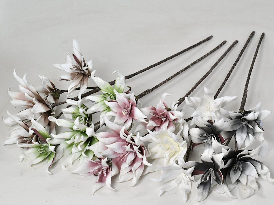 Fleurs en mousse 85cm Mix