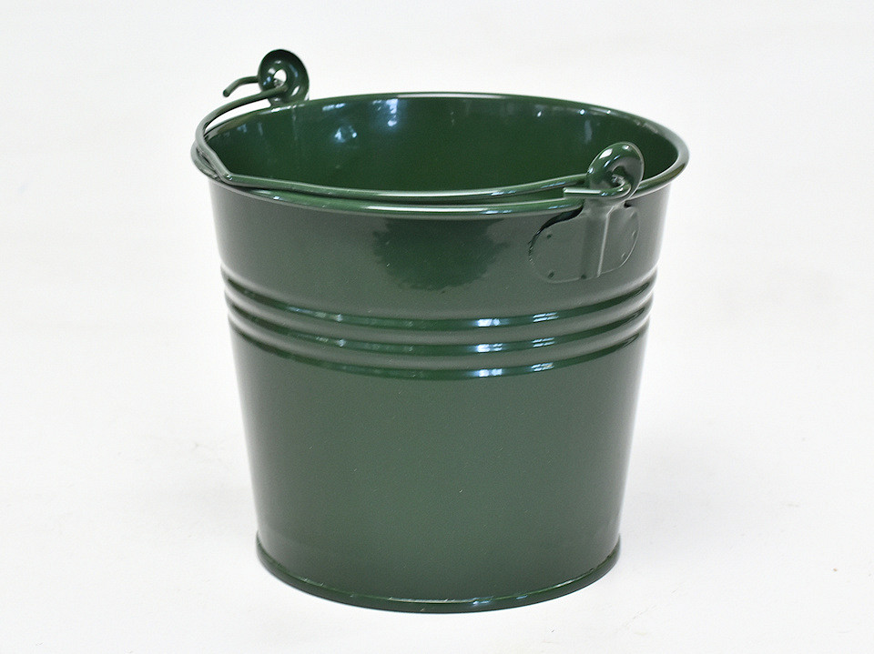 Seau Zinc H14cm Vert