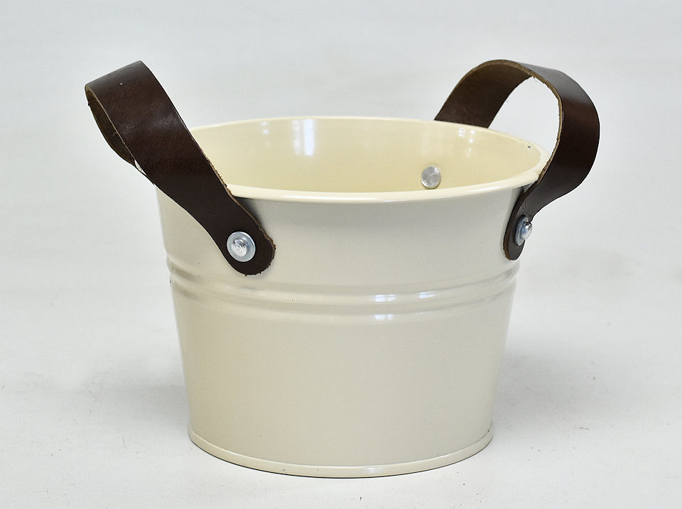 Emmer Zink Leer H12cm Creme