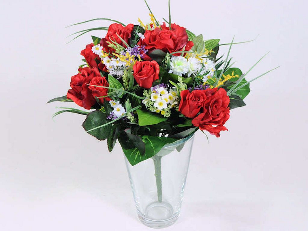 Bouquet Rose Rouge 35cm