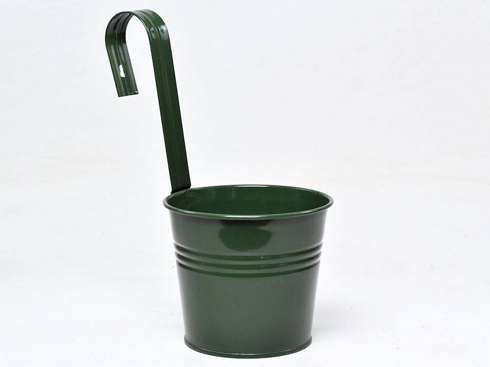Hangpot Zink H11/H29cm Groen