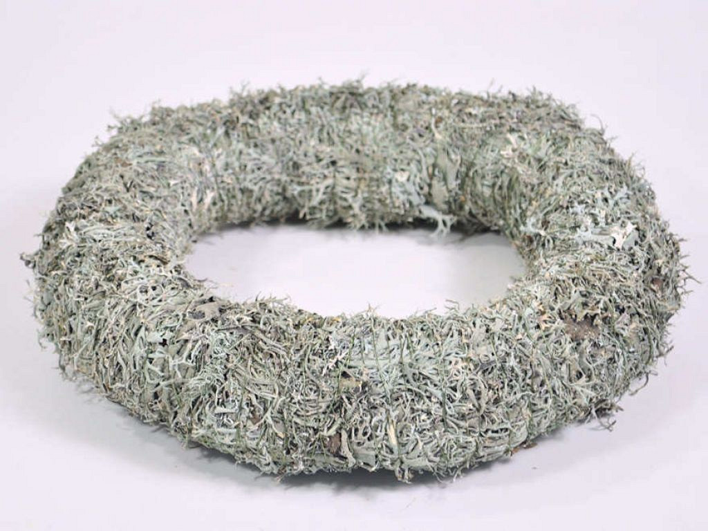 Couronne Mousse gris 30cm
