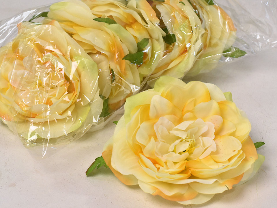 Pivoine D13cm Jaune