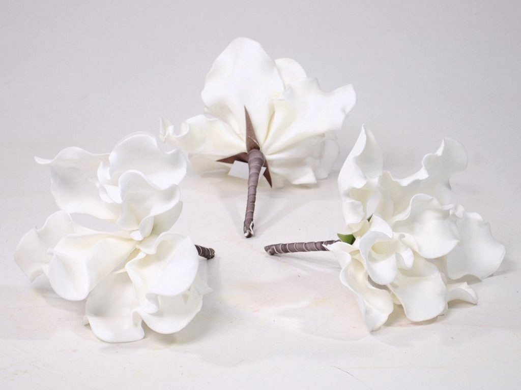 Foam Bloem 18cm wit