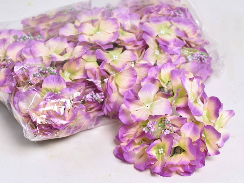 Hortensia Kop D14cm Groen/Roze
