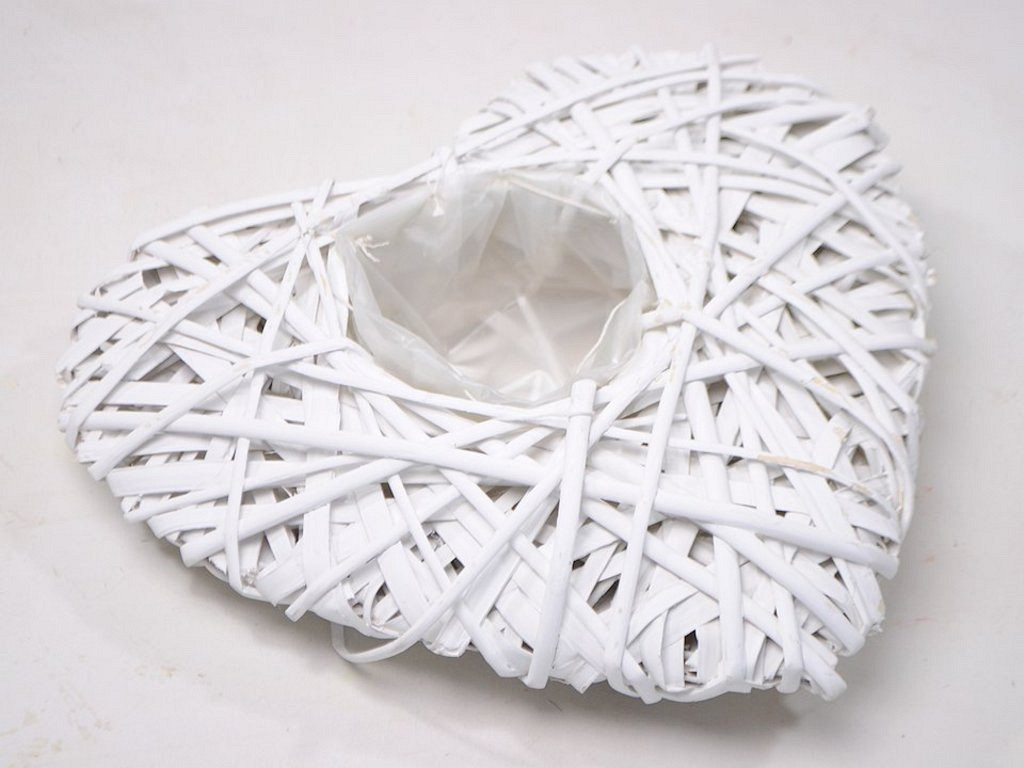 Hart 30cm Wit met 9cm Uitsparing