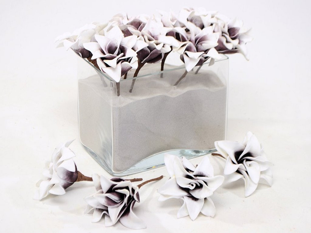 Fleur en mousse 14 Pourpre
