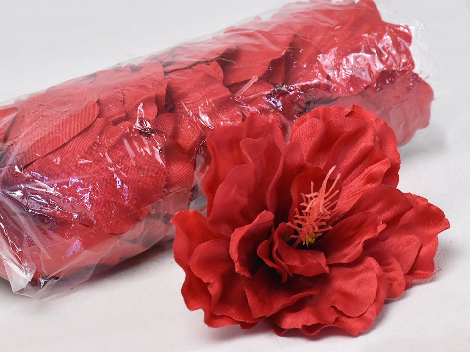 Hibiscus D14cm Rood