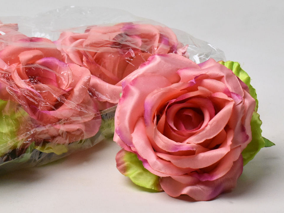 Rose Satin D11cm Corail
