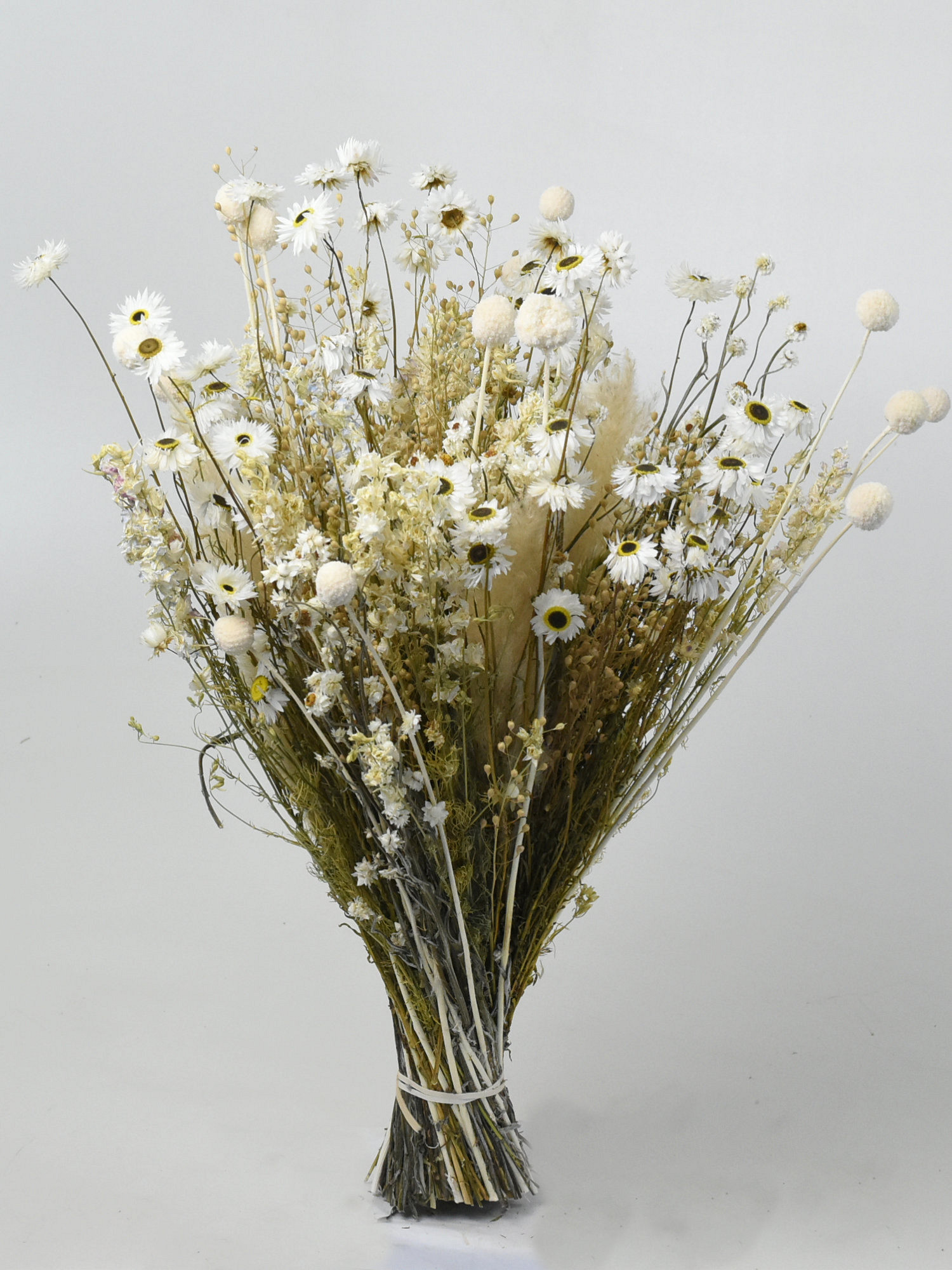 DIY Droogbloemen Boeket Wit XL