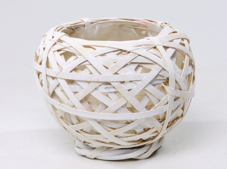 Boule Chipwood Blanc D18cm 
