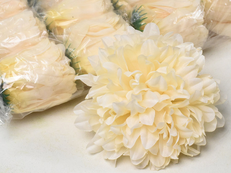Chrysanthème Crême Hiver D15cm