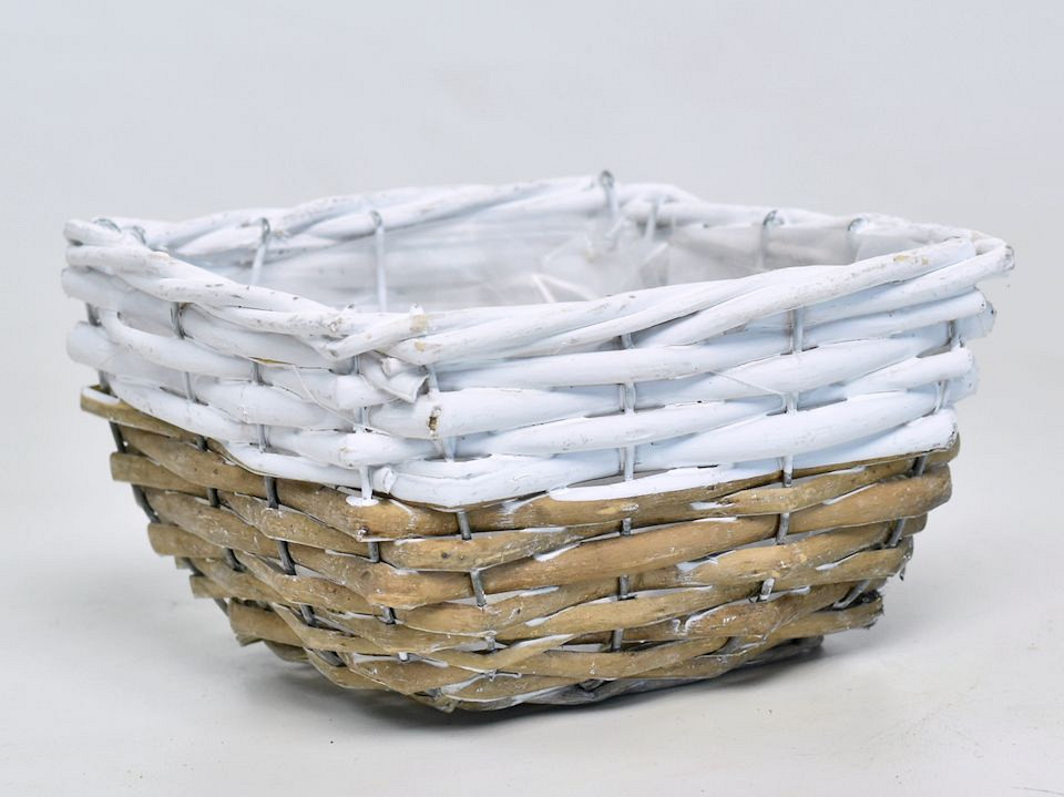 Basket B17cm Grijs/Wit