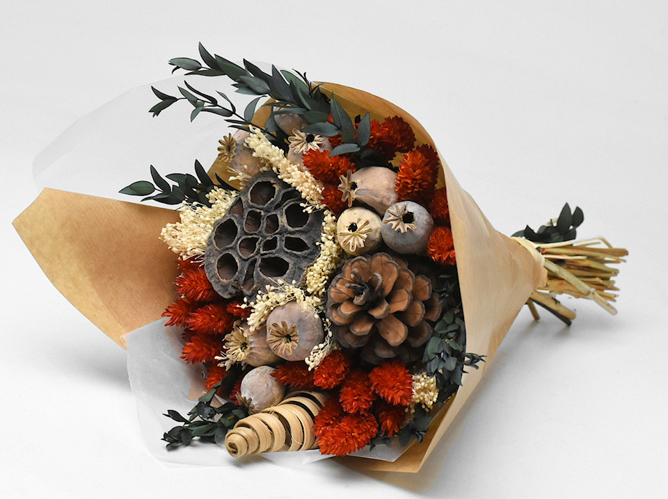 Bouquet d'hiver Rouge 40cm