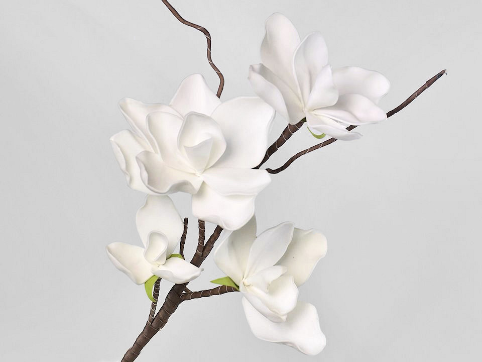 Fleurs en mousse Blanc 70cm 