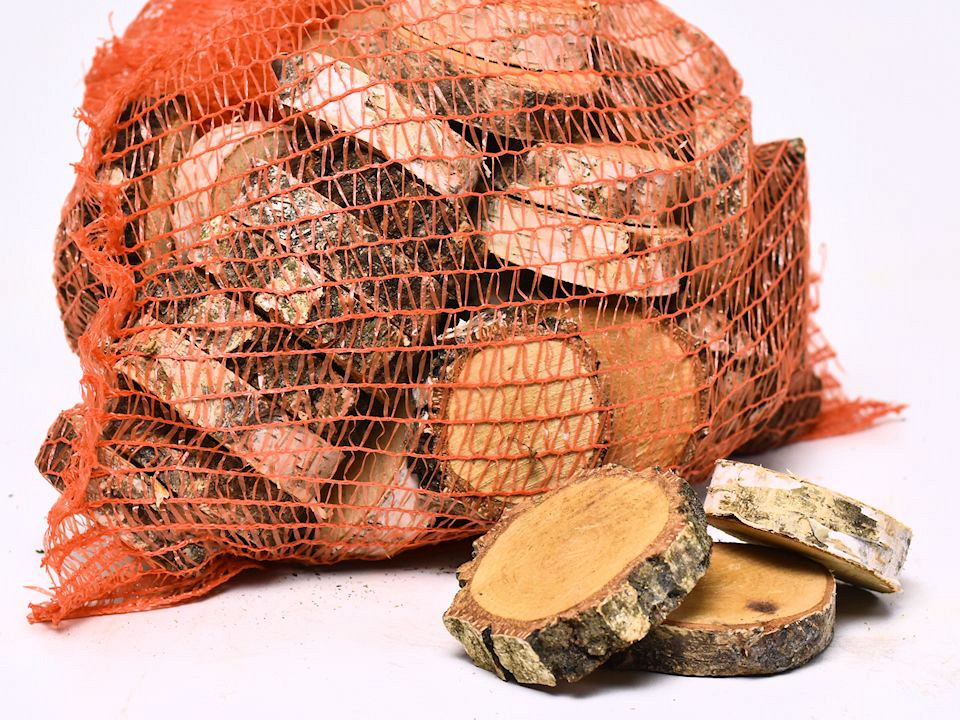 Tranches de bois de Bouleau 50pcs