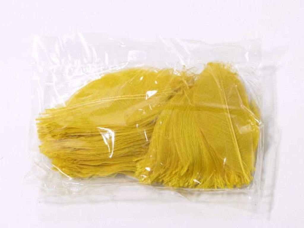 Feuille Squelette 12cm jaune 200-Pack