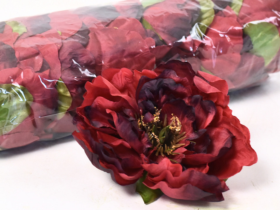 Pivoine D13cm Rouge