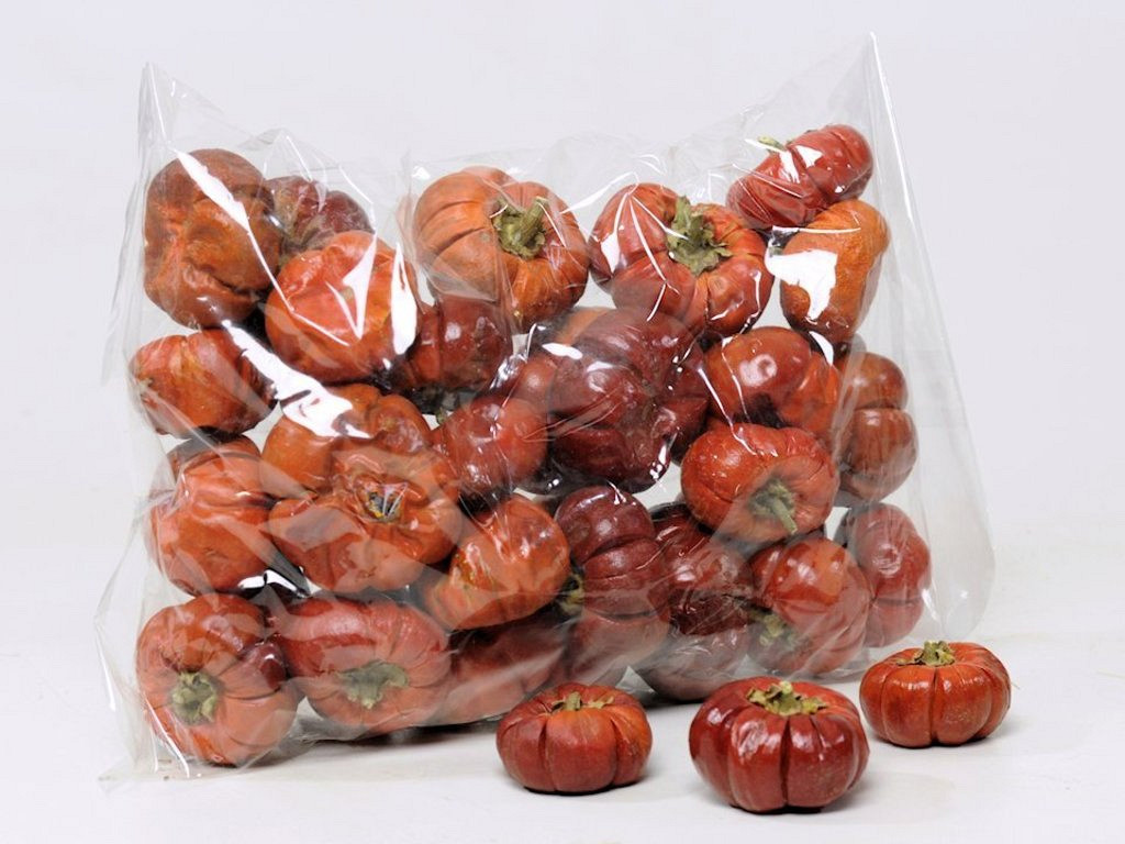 Kürbis (Pumpkin) Rot 250Gr. 3-5cm