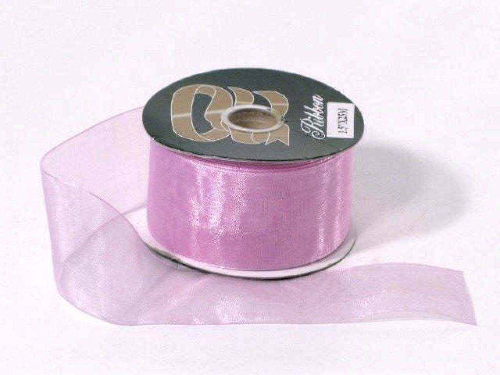 Organza Lint roze 37mm 25m