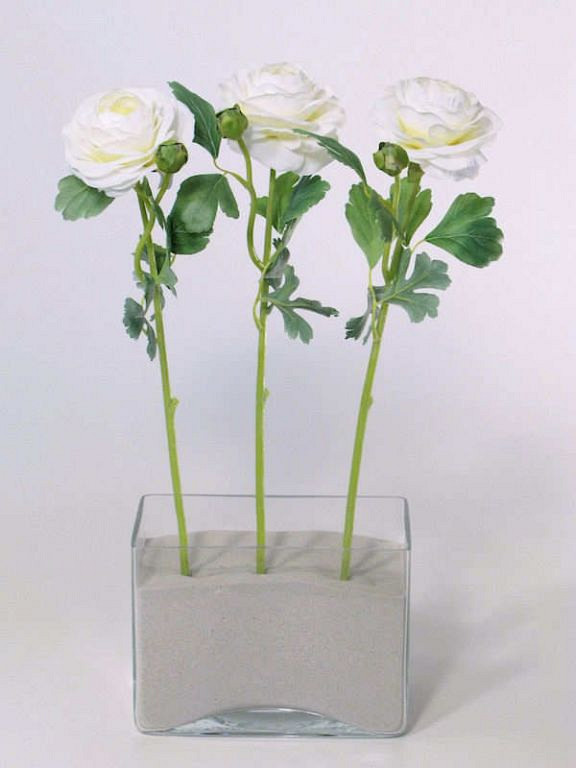 Ranunculus 43cm white