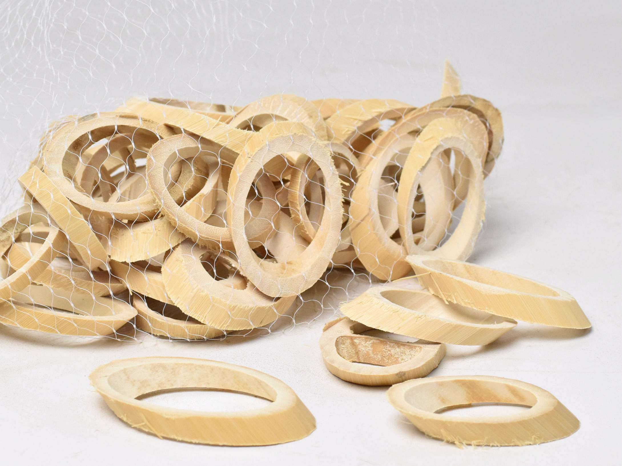 Bamboo Ring Oval 5 - 6cm 50st