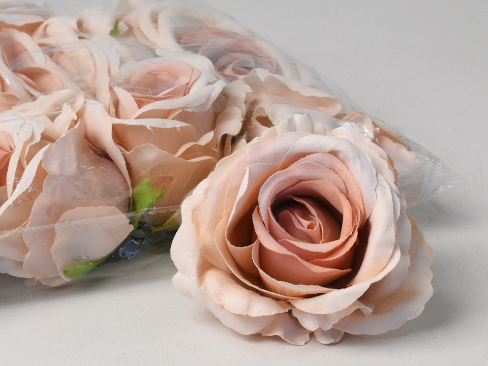 Rose Beige Artificielle D10cm 