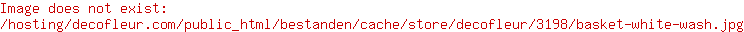 Basket whitewash Decofleur