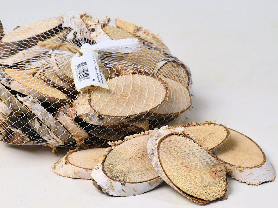 Tranches de bois de Bouleau 7-9cm per kg