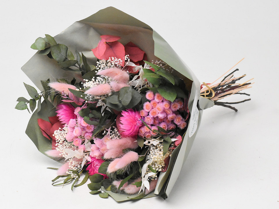 Dried Flower Bouquet Pink 40cm