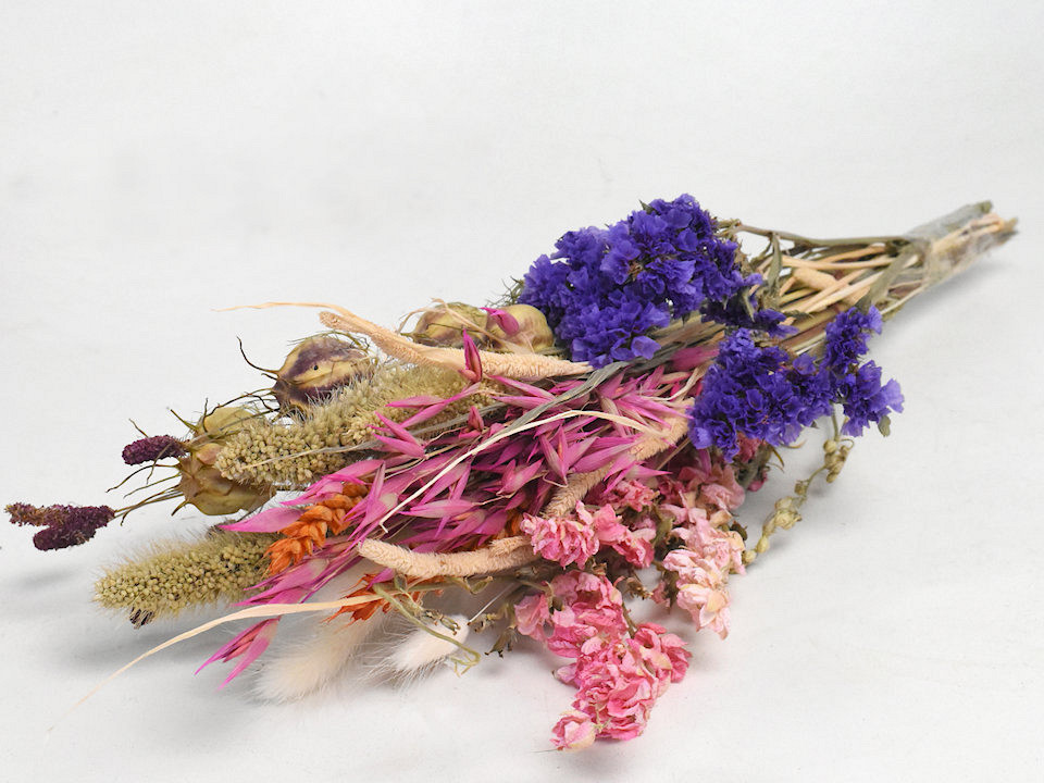 Bouquet de Fleurs Séchées Coloré 30cm