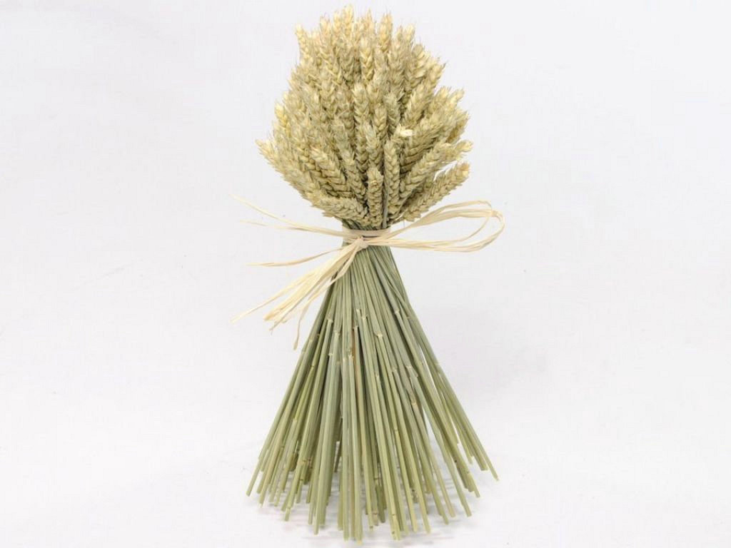 Dried Bouquet Wheat 40cm Round