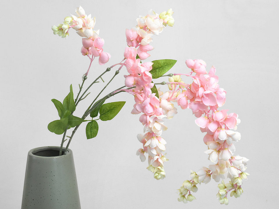 Künstliche Wisteria Rosa 100cm 