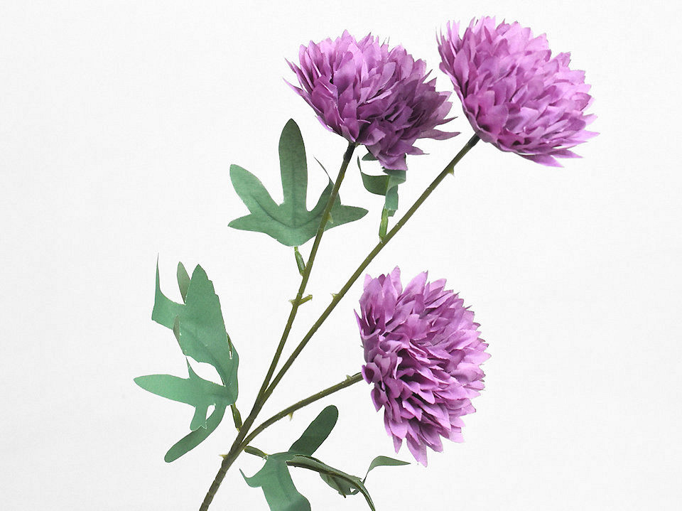 Artificial Chrysanthemum Purple 66cm 