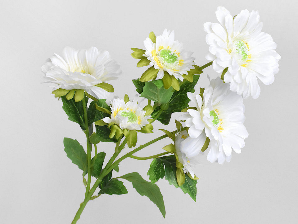 Kunstliche Gerbera Creme 66cm