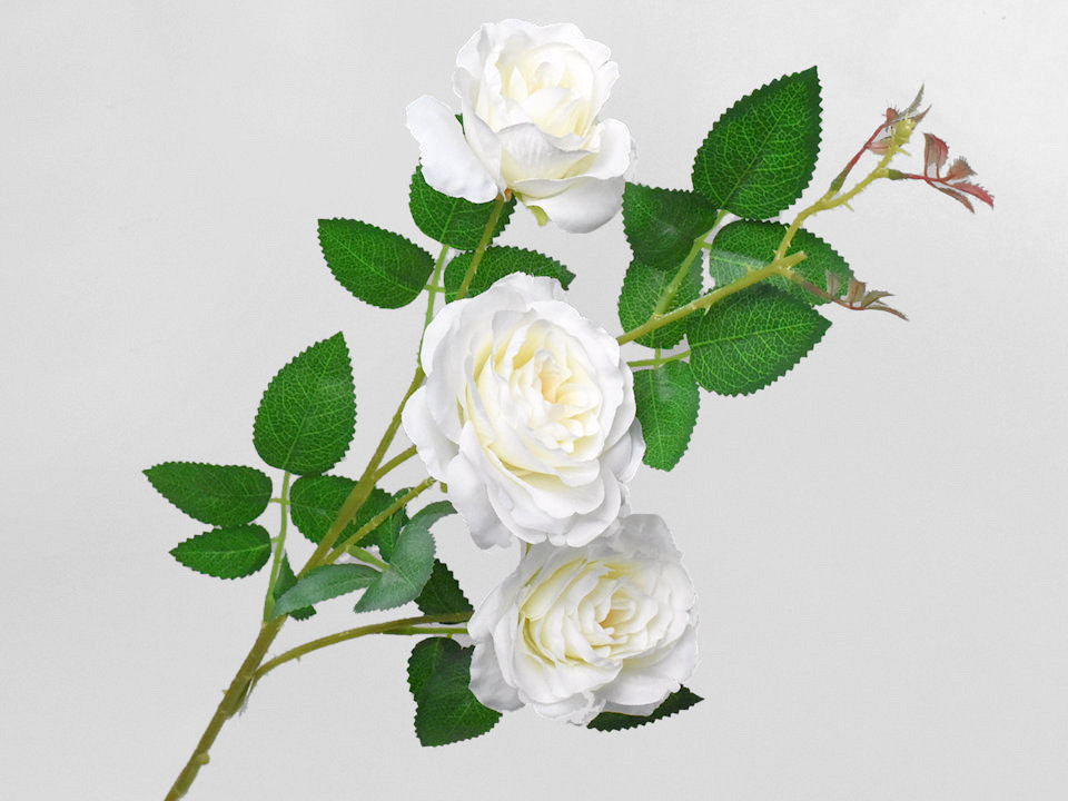 Artificial Wild Rose Cream 80cm 