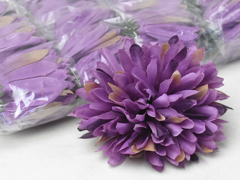 Kunst Chrysant Lila D12cm
