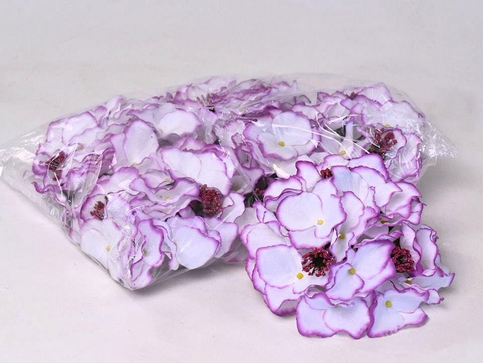 Hortensia D18cm Wit-Paars