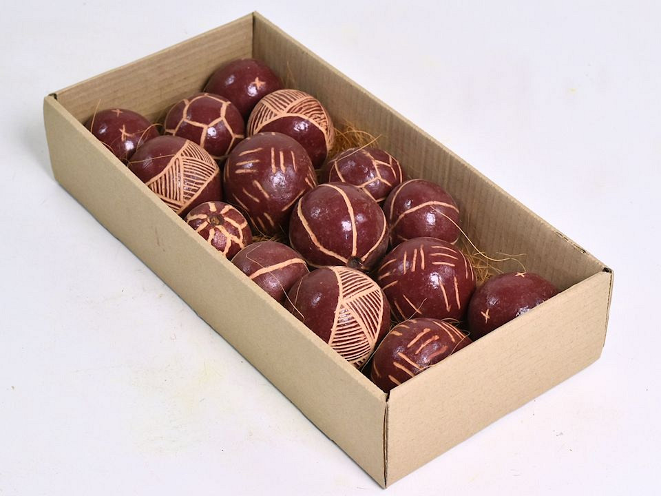 Deko Kugeln 15-Pack Weinrot