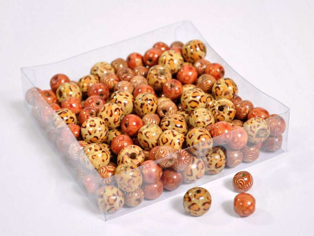 Perles en Bois 14-16mm 150-Pack