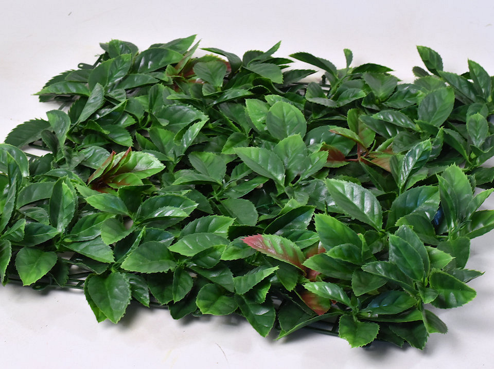 Tapis de haie artificielle Photinia 50x50cm