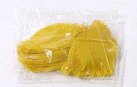 Skelett Blätter 12cm gelb 200-Pack