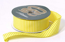 Ribbon Ruit Fijn yellow 37mm 25m