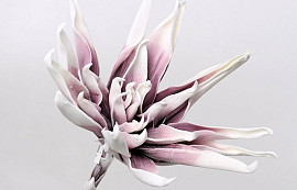 Blume Schaumstoff Weiß/Lila, D 35cm