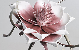 Foam Flower White Lila, D 20cm