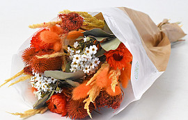 Bouquet de Fleurs Séchées Orange 50cm