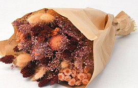 Trockenblumenstrauß Terracotta 40cm