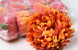 Chrysantheme Orange/Gelb D13cm